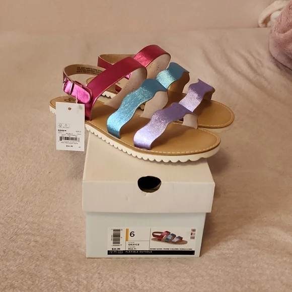 Girls SO Sandals Size 6 - Picture 1 of 13